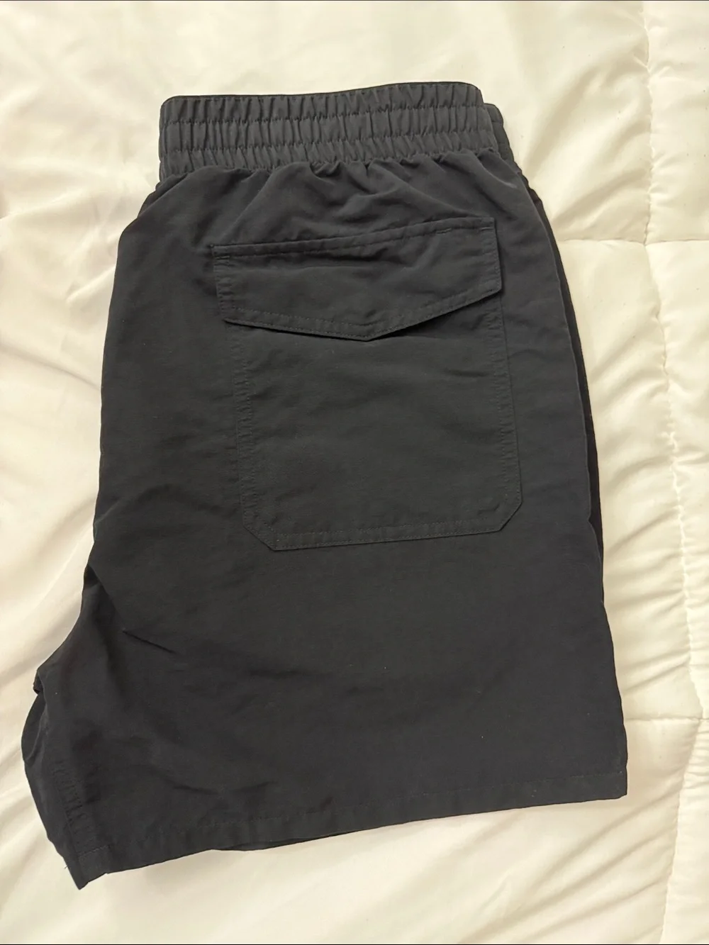 Uniqlo Men's Black Athletic Elastic-Waist Shorts